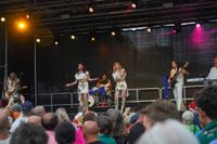 Party pur: Die ABBA-Tribute-Band lieferte das glänzende Finale von Sindelfingen rockt.