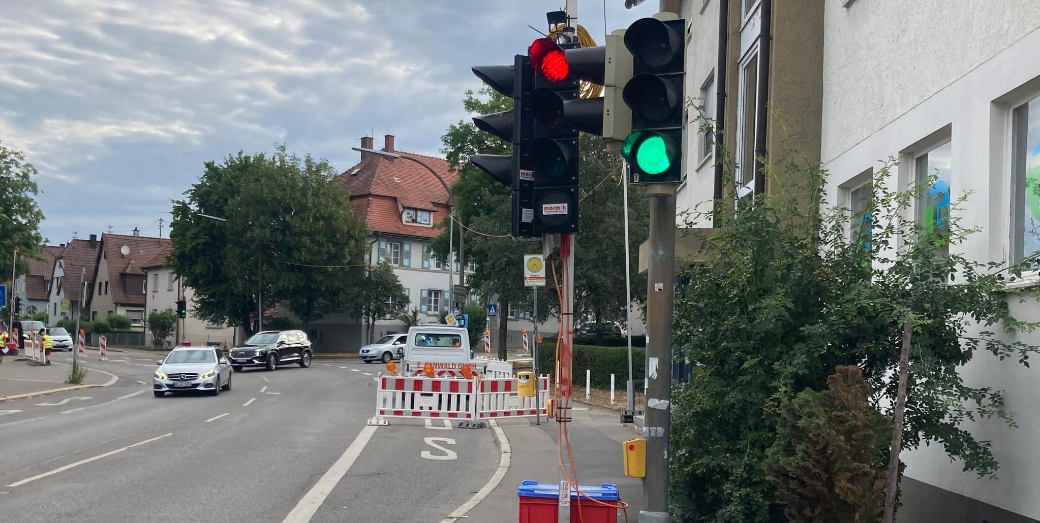 Autofahrer sehen hier Rot und Grün gleichzeitig.
