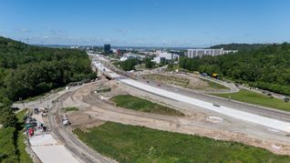 So sah die Anschlussstelle Sindelfingen-Ost Mitte Juni aus. Bald geht's hier wieder auf die A81 Richtung Stuttgart.