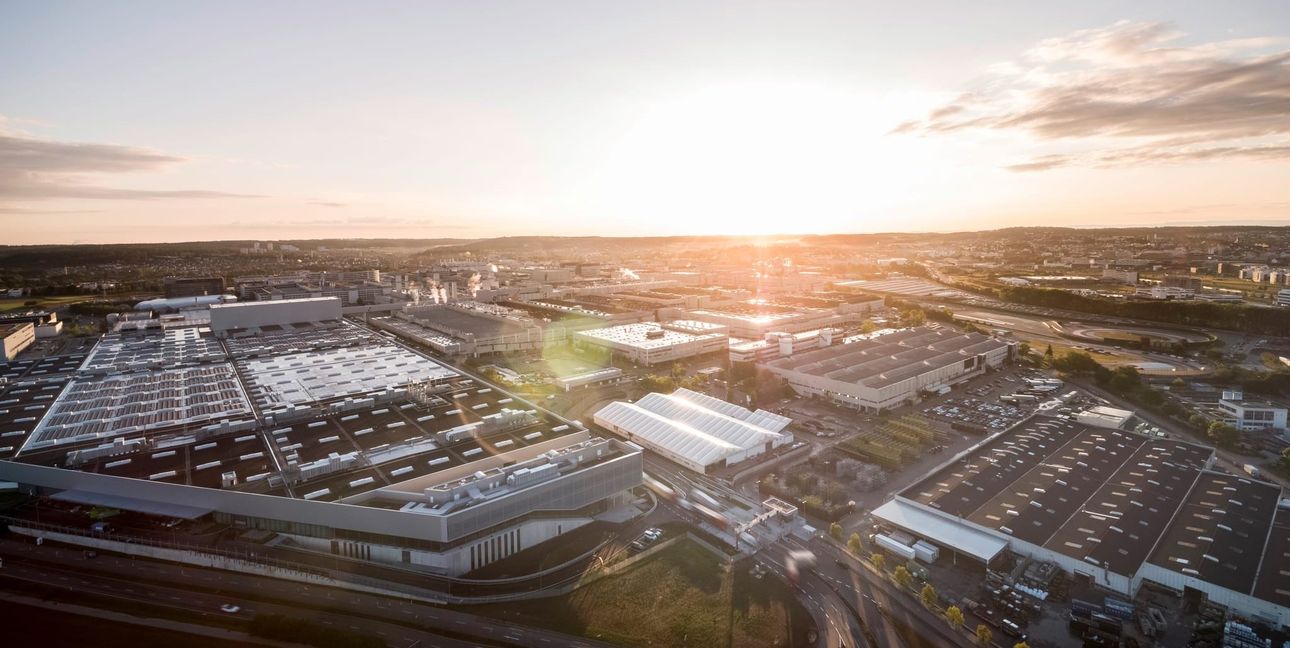 Die Factory 56 im Mercedes-Benz-Werk Sindelfingen. Bild: z