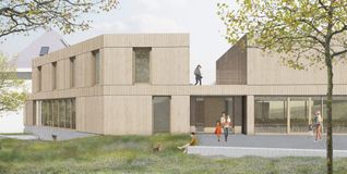 So soll das neue Gemeindehaus aussehen, wenn es fertig ist.