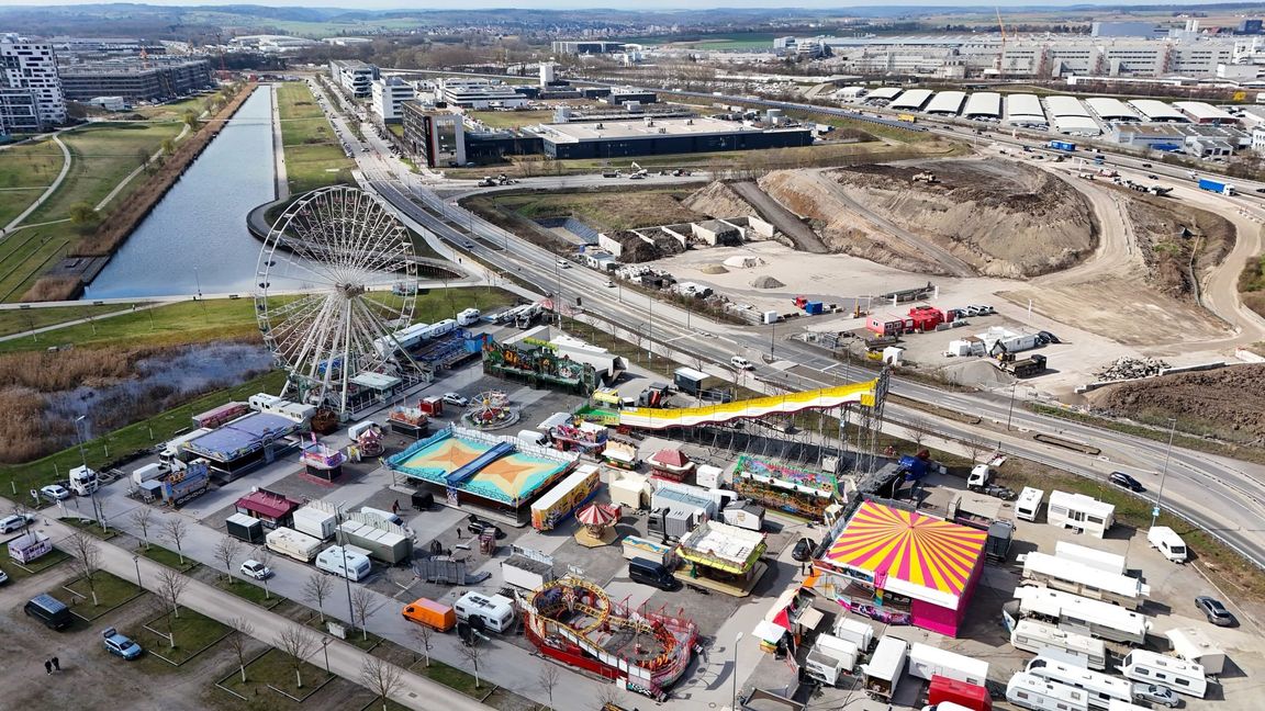 Zum dritten Mal steigt die Osterkirmes auf dem Flugfeld.