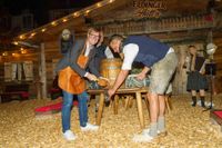 Prima Stimmung bei der Winterhütte.