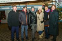 Prima Stimmung bei der Winterhütte.