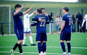 Darmsheimer Jubel über den deutlichen Heimsieg gegen den VfL Oberjettingen.