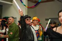 Ausgelassenheit und gute Laune bei "So richtig Fasnet" in der Maichinger Turn- und Festhalle.