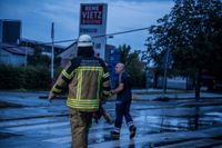 Feuerwehr und Stadtwerke im Einsatz in Maichingen.