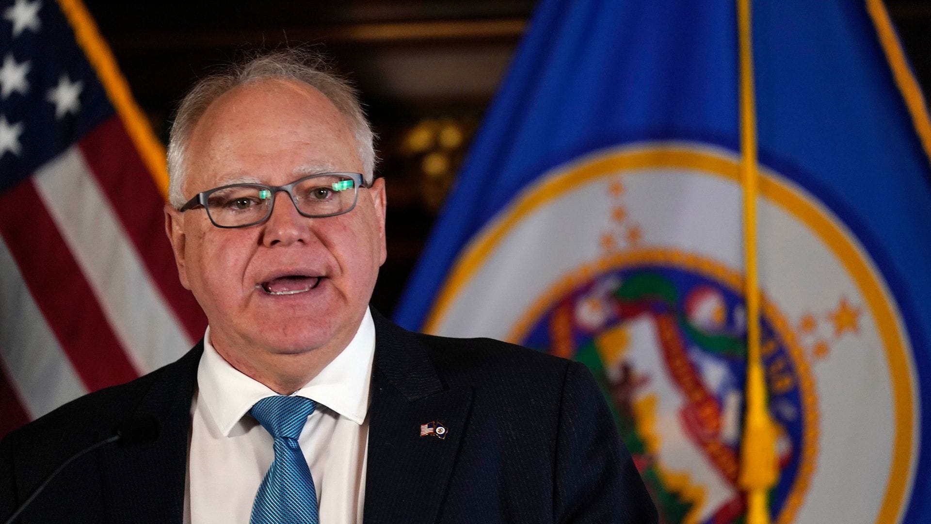 Der Gouverneur von Minnesota, Tim Walz, gilt als möglicher Vizepräsidentenkandidat. (Archivbild)