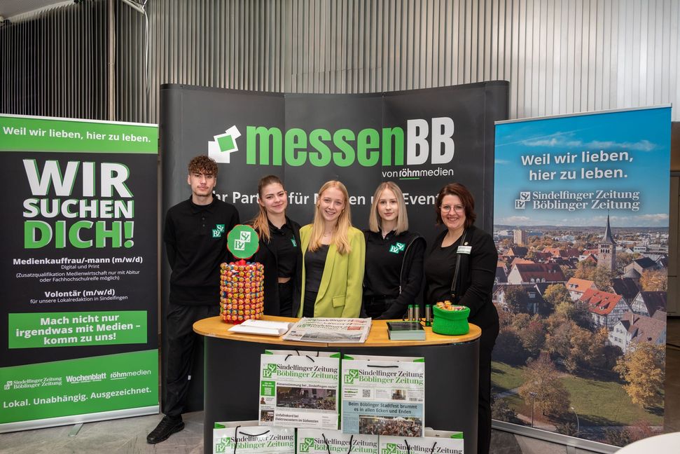 Großer Andrang bei der Azubi-Messe von Röhm-Medien in der Sindelfinger Stadthalle.