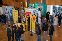 Großer Andrang bei der Azubi-Messe von Röhm-Medien in der Sindelfinger Stadthalle.