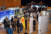Großer Andrang bei der Azubi-Messe von Röhm-Medien in der Sindelfinger Stadthalle.