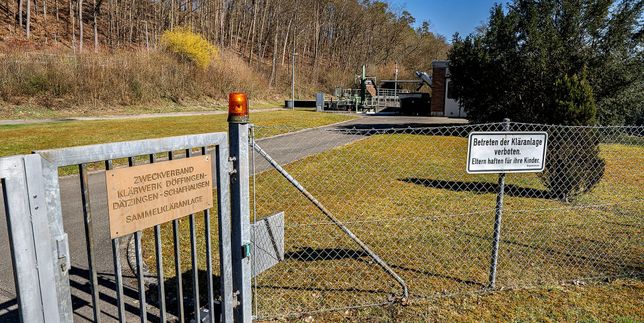 Auf dem Gelände der gemeinsamen Kläranlage Döffingen-Dätzingen-Schafhausen befindet sich das Regenüberlaufbecken.