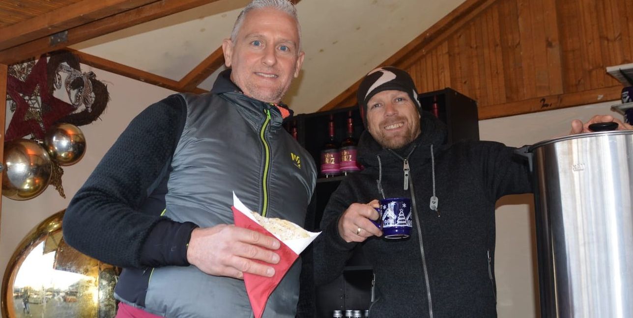 Peter Kimmerle (links) und Michael Neuherz freuen sich auf viele Besucher auf dem Breuni-Winter-Land.