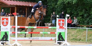 Julian Stahl mit Lucianda Princess im Holzgerlinger Springparcours.