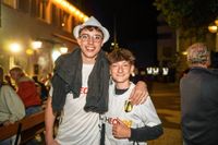 Public Viewing des EM-Eröfnungsspiels auf dem Wettbachplatz in Sindelfingen.