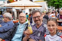Public Viewing des EM-Eröfnungsspiels auf dem Wettbachplatz in Sindelfingen.