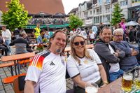 Public Viewing des EM-Eröfnungsspiels auf dem Wettbachplatz in Sindelfingen.