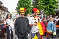 Public Viewing des EM-Eröfnungsspiels auf dem Wettbachplatz in Sindelfingen.