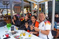 Public Viewing des EM-Eröfnungsspiels auf dem Wettbachplatz in Sindelfingen.