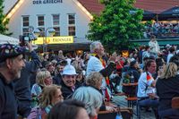 Public Viewing des EM-Eröfnungsspiels auf dem Wettbachplatz in Sindelfingen.
