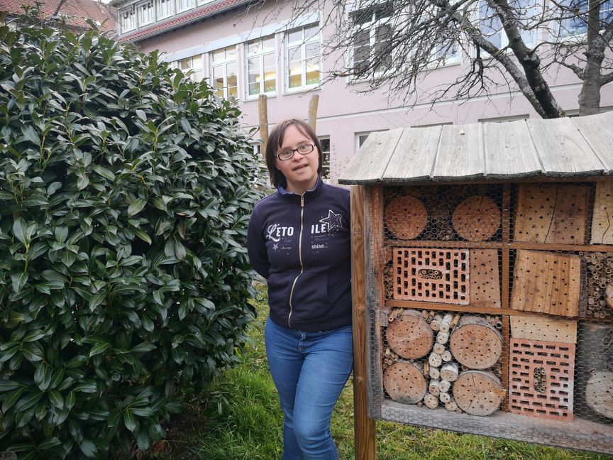 Claudia Buri lebt in der Außengruppe der Diakone Stetten in Strümpfelbach. Bild: z