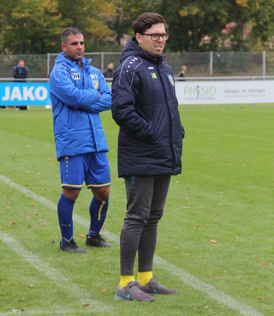 Auf dem SZ/BZ-Bild noch als Ehninger Trainergespann, schwingen George Berberoglu (links) und Javier Klug ab der kommenden Saison das Zepter als Coaches des GSV Maichingen.