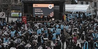 Das Fastenbrechen wurde 2025 zum dritten Mal in Folge auf dem Marktplatz begangen.