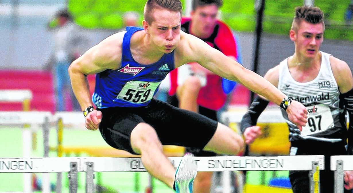 Stefan Volzer führte für kurze Zeit sogar die U20-Weltrangliste an. Jetzt läuft der Countdown bis zur Hallen-DM im Glaspalast – und zwischendrin ist noch Zeit für ein Duell mit den Superstars der Aktiven in Düsseldorf. Bild: Photo 5