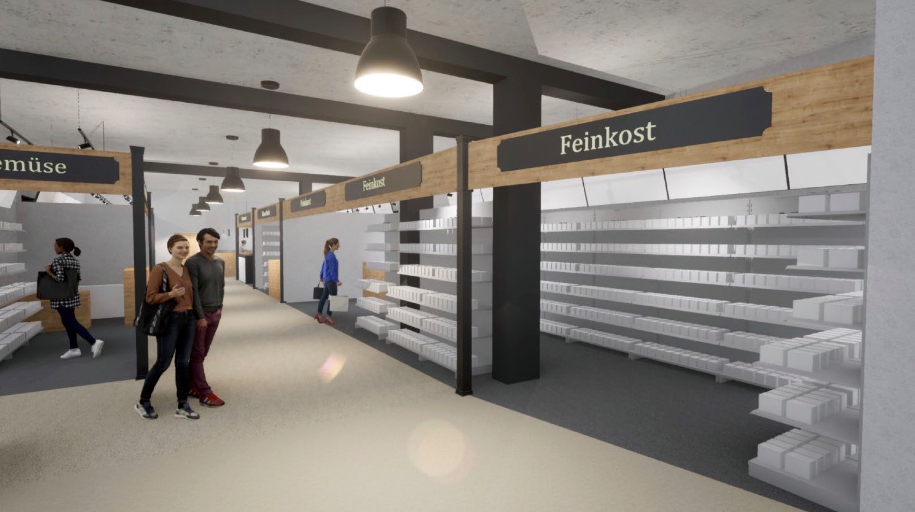 So könnte es im Innern der kleinen Markthalle aussehen. Bild: Stadt Sindelfingen