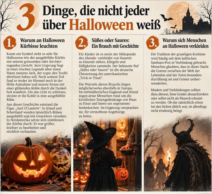 Von Rüben, Geistern und Süßigkeiten - Halloween steckt voller Überraschungen.
