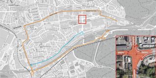 Unsere Karte zeigt die Umleitung während der Sanierung der Eschenbrünnlestraße.