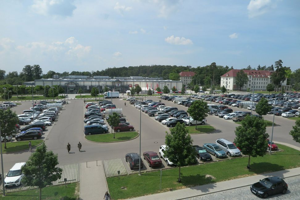 Blick auf das Geländer der Böblinger Panzerkaserne.