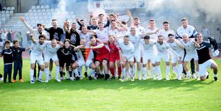 Jubel beim TSV Dagersheim über die Meisterschaft und den Aufstieg in die Bezirksliga.