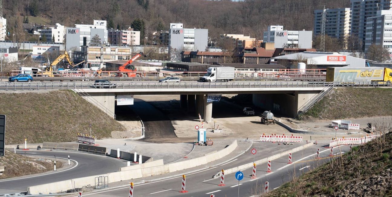 Ende nächster Woche geht‘s unter der A81 hindurch.