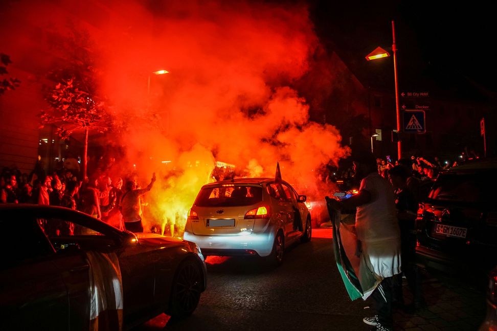 Böblingen: 600 Fans feierten den EM-Triumph der italienischen Nationalmannschaft. Bild: Dettenmeyer