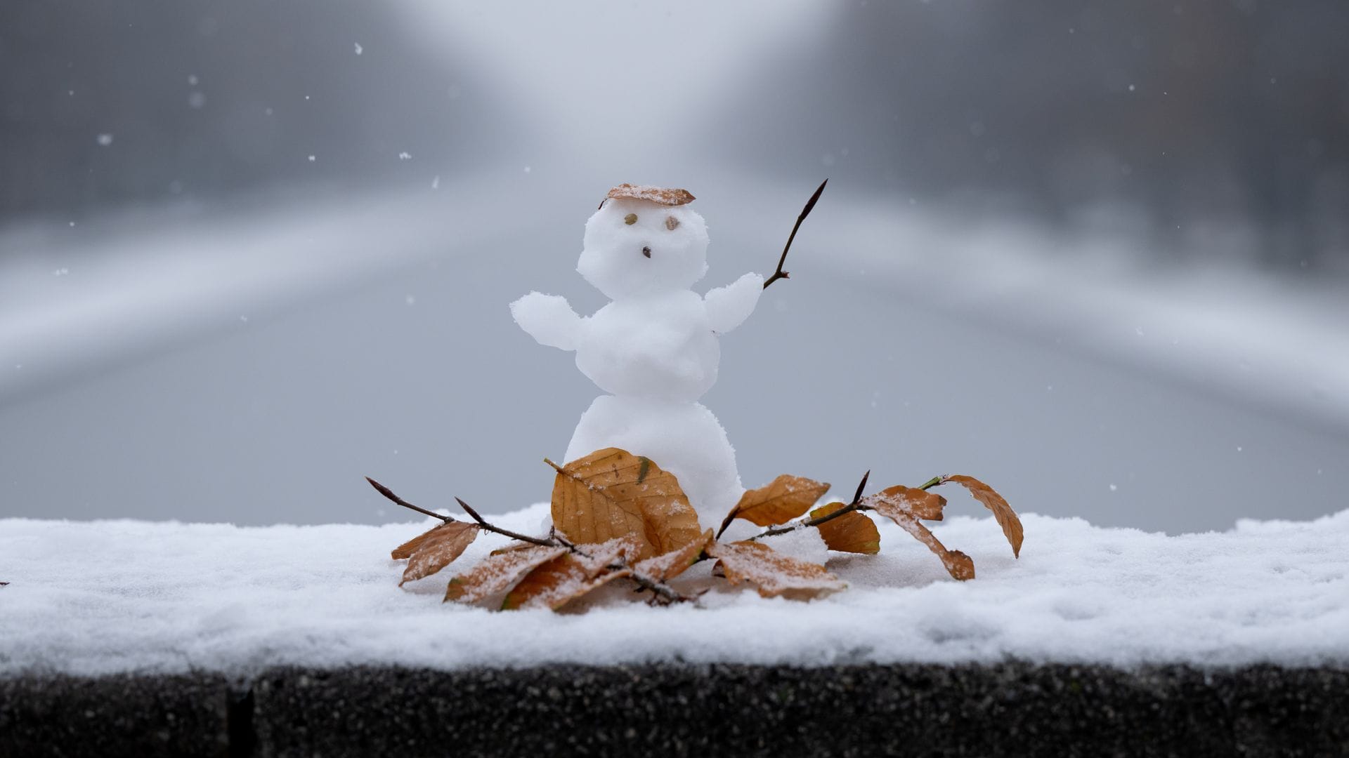 Schnee löst bei vielen Erwachsenen einen kindlichen Spieltrieb aus - das wirkt positiv.