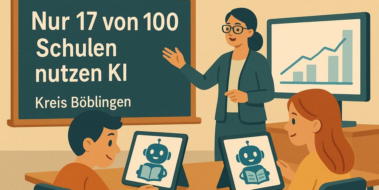 So illustriert ChatGPT das Thema KI an Schulen.