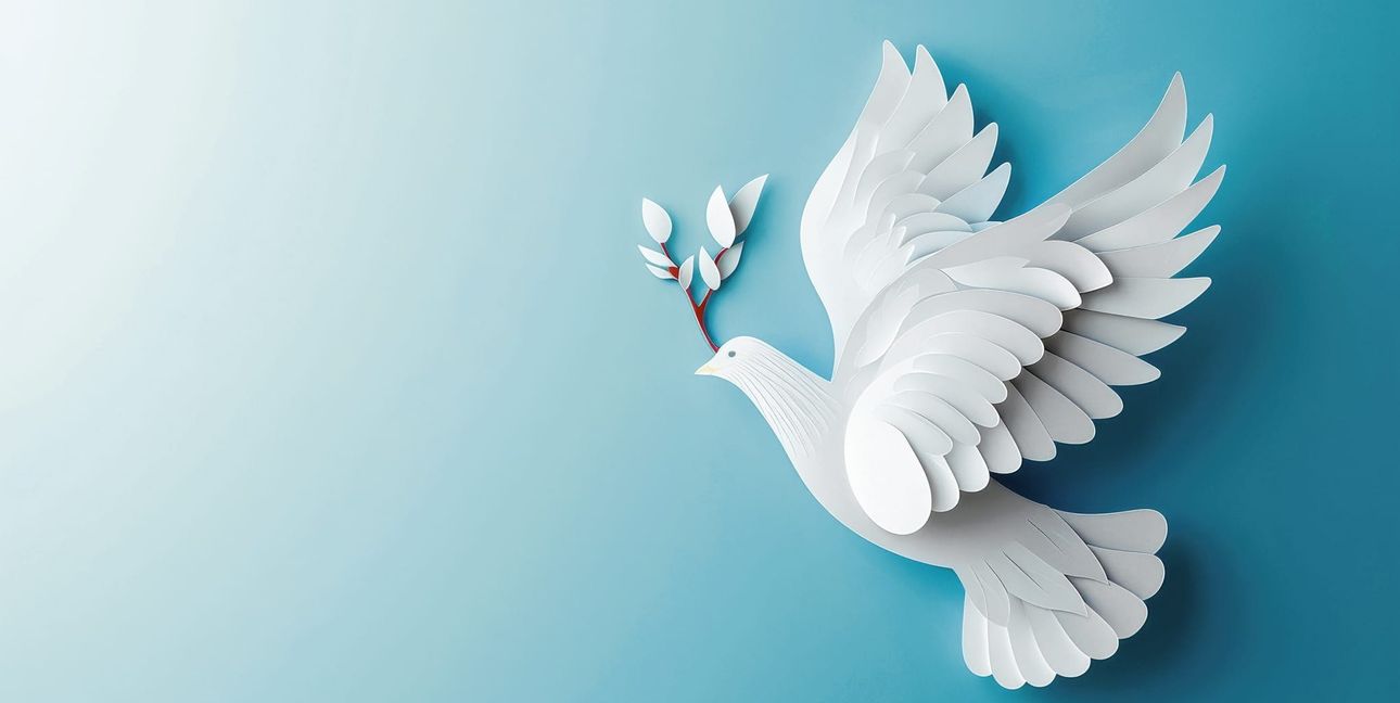 Die Taube - ein Symbol für den Frieden.
