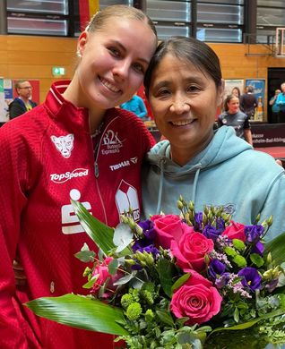 Waren einst für die SV Böblingen in der Bundesliga aktiv: Annett Kaufmann (links) und Qianhong „Hongi“ Gotsch. 	Bild: z