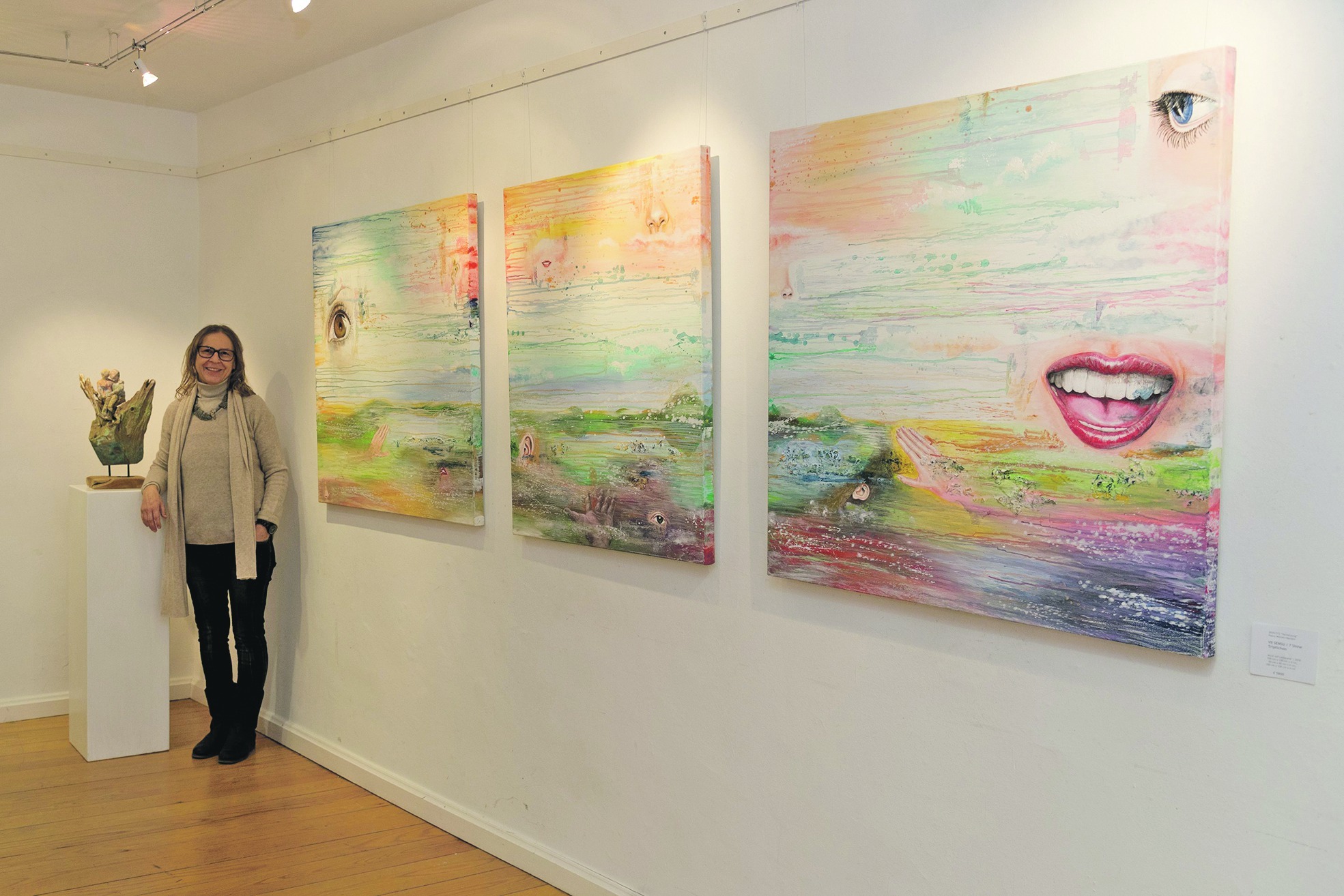Alle Sinne ansprechen, das möchte Petra Wenski-Hänisch mit dem „Regenbogen der Kunst“. Bild: Nüßle