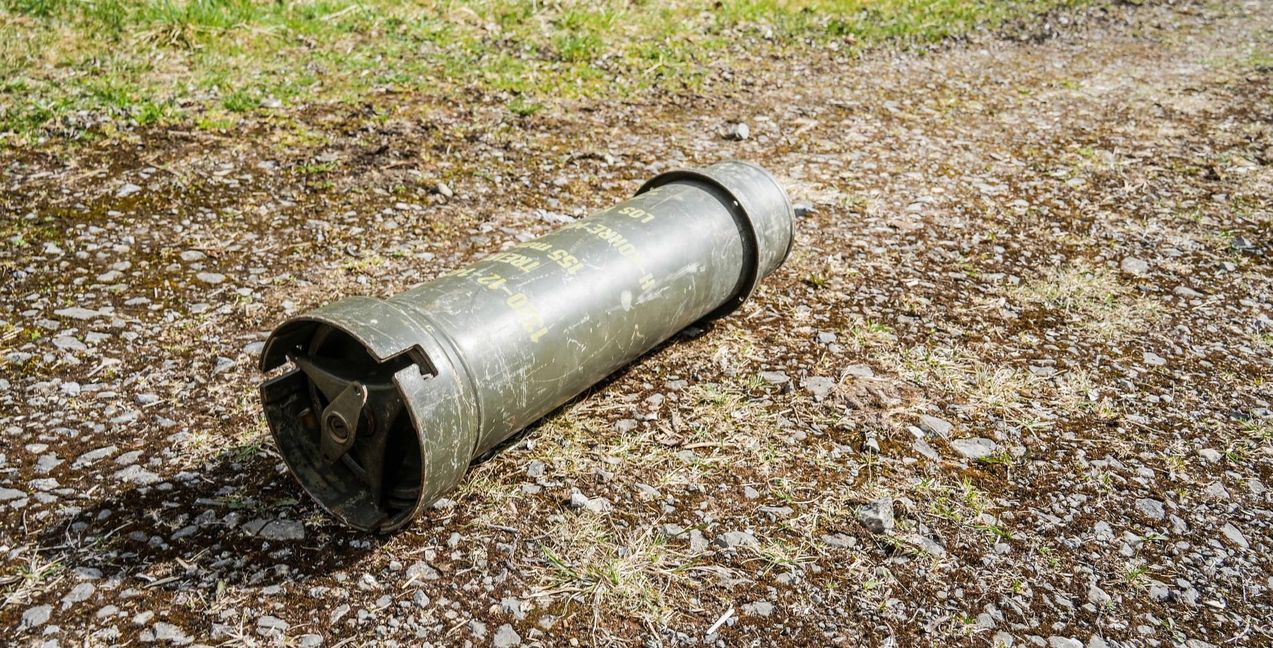 Das Behältnis, in das die Bombe gepackt wurde.