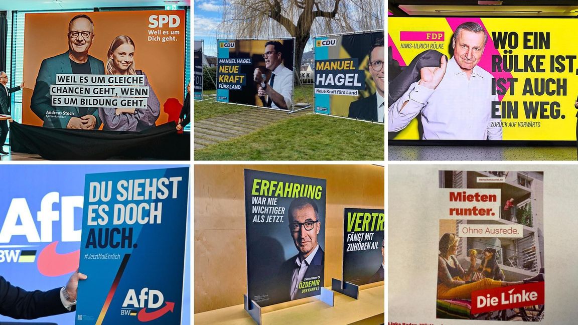 Die Plakate sind präsent, die heiße Phase des Wahlkampfs hat begonnen.