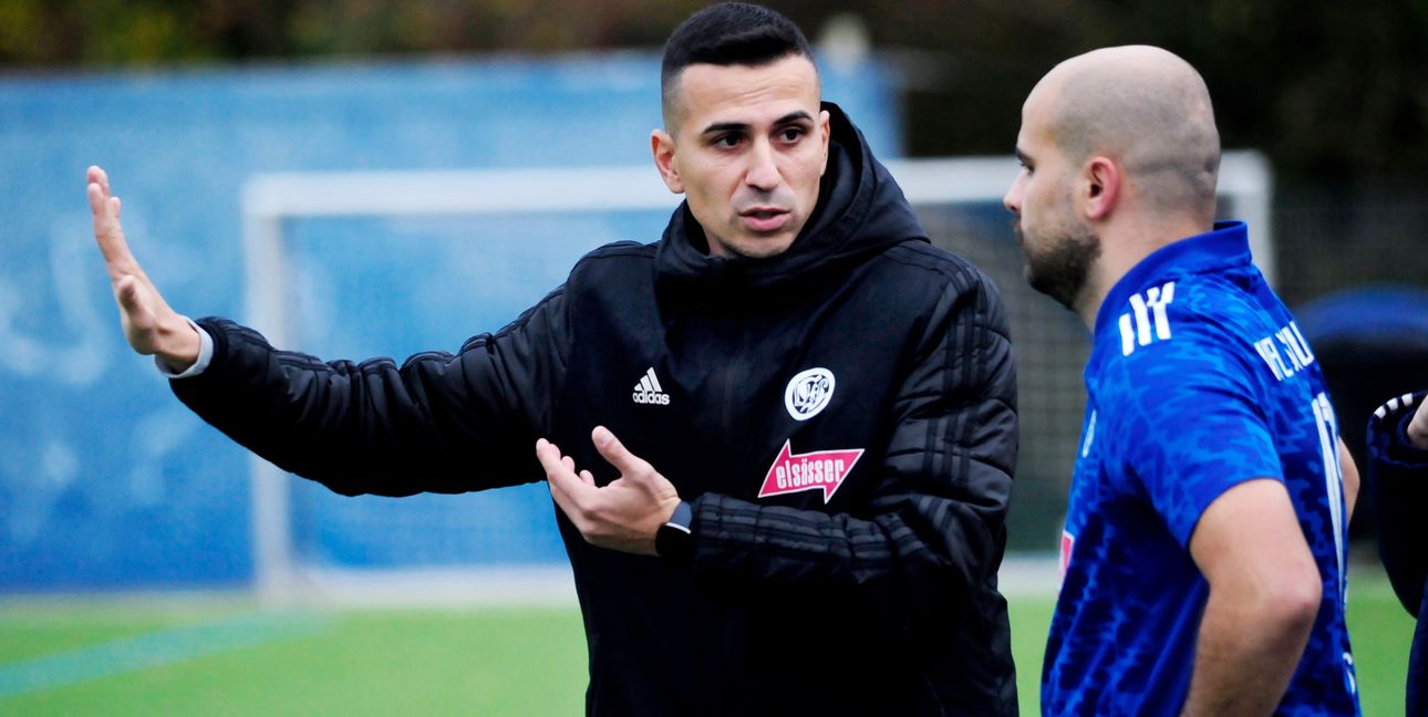 Dicke Luft beim VfL: Trainer Roberto Klug und Endrit Syla haben ein Problem.