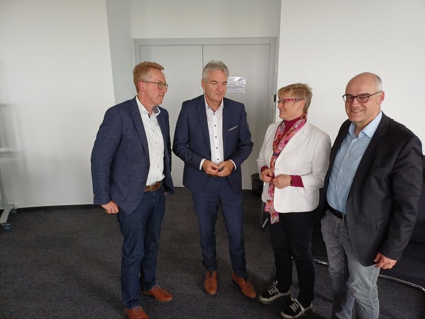 Die Vorstandsmitglieder Hans Michael Burkhardt (von links), Bernd Dürr, Susanne Widmaier und Martin Thüringer halten eine Reform für dringend notwendig. Bild: Elbers