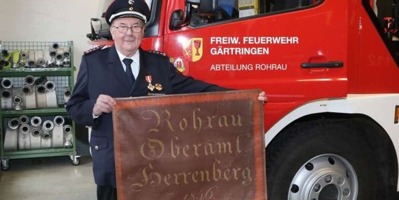 Der langjährige Rohrauer Feuerwehr-Kommandanten Hans Süßer starb im März 2016.