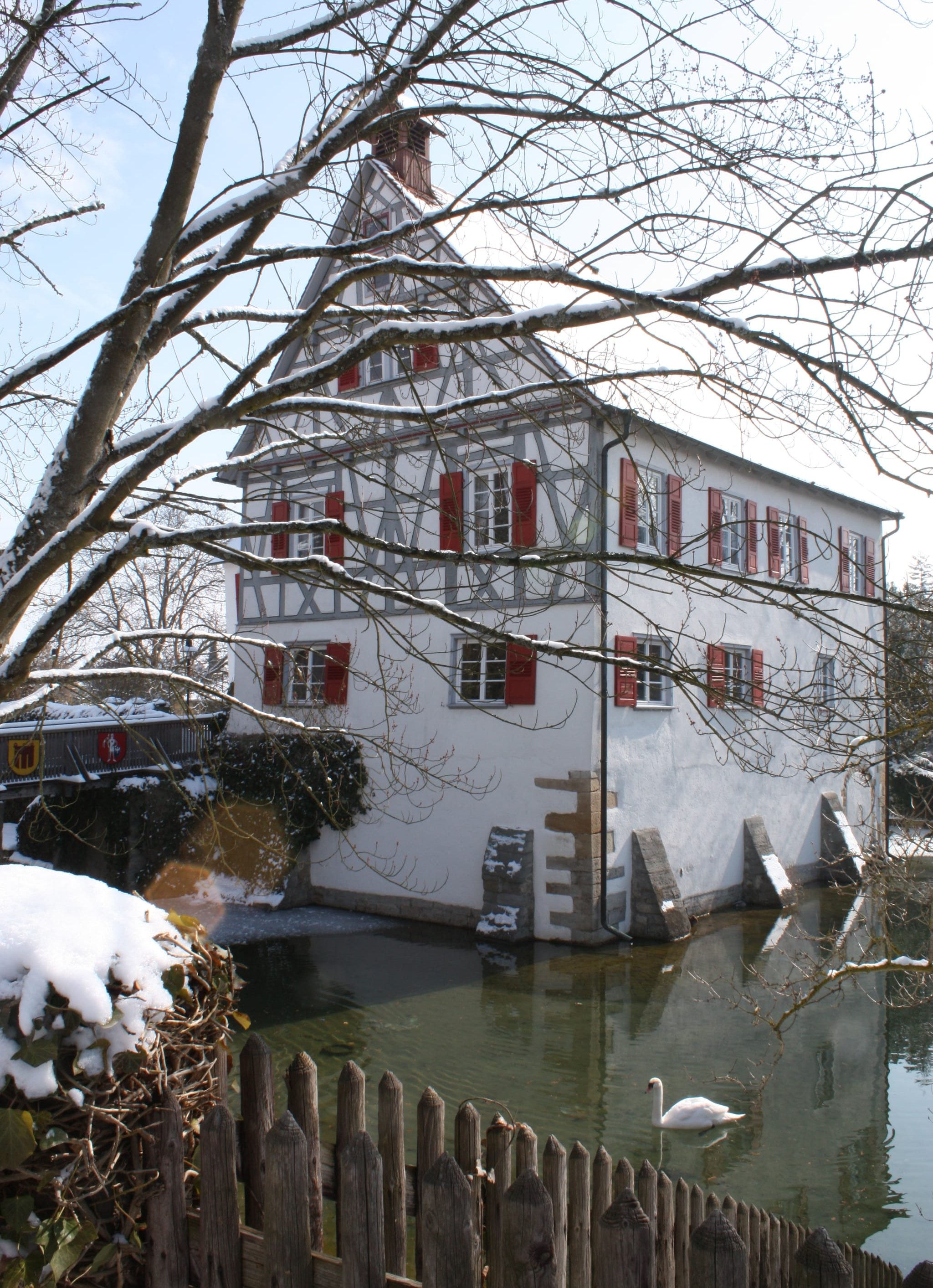 Die Burg Kalteneck im Winter.