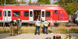 Die Rettungsdienste im Einsatz.