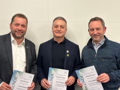 Frank Bechtle, Salvatore Saitta und Reinhard Steiner (von links).