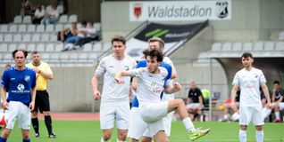 Dagersheims Adrian Wichert (vorne) gelang in der 47. Minute das zwischenzeitliche 1:1.