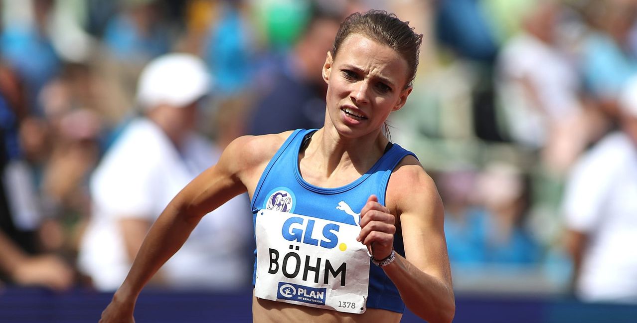 Melanie Böhm bei den Deutschen Meisterschaften in Dresden.